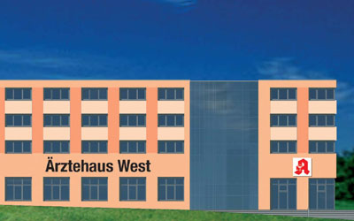 Frontansicht des �rztehaus West